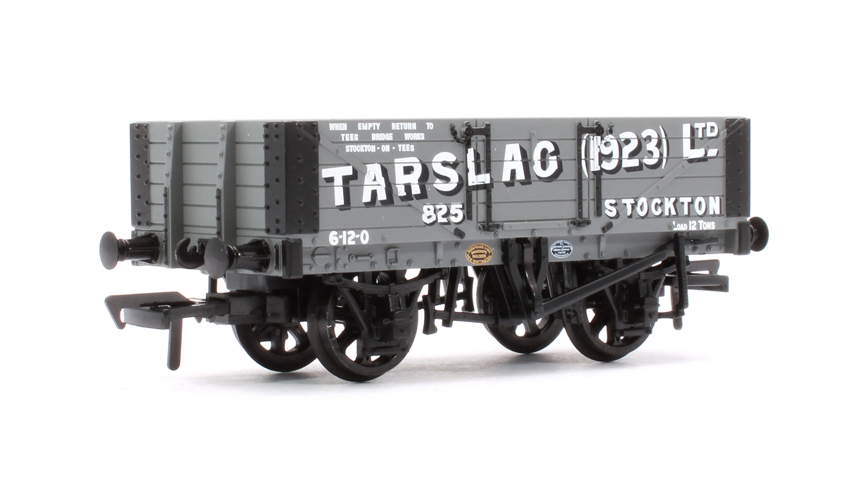 37-026C 5 Plank Wagon Steel Floor 'Tarslag (1923) Ltd.' Grey No.825