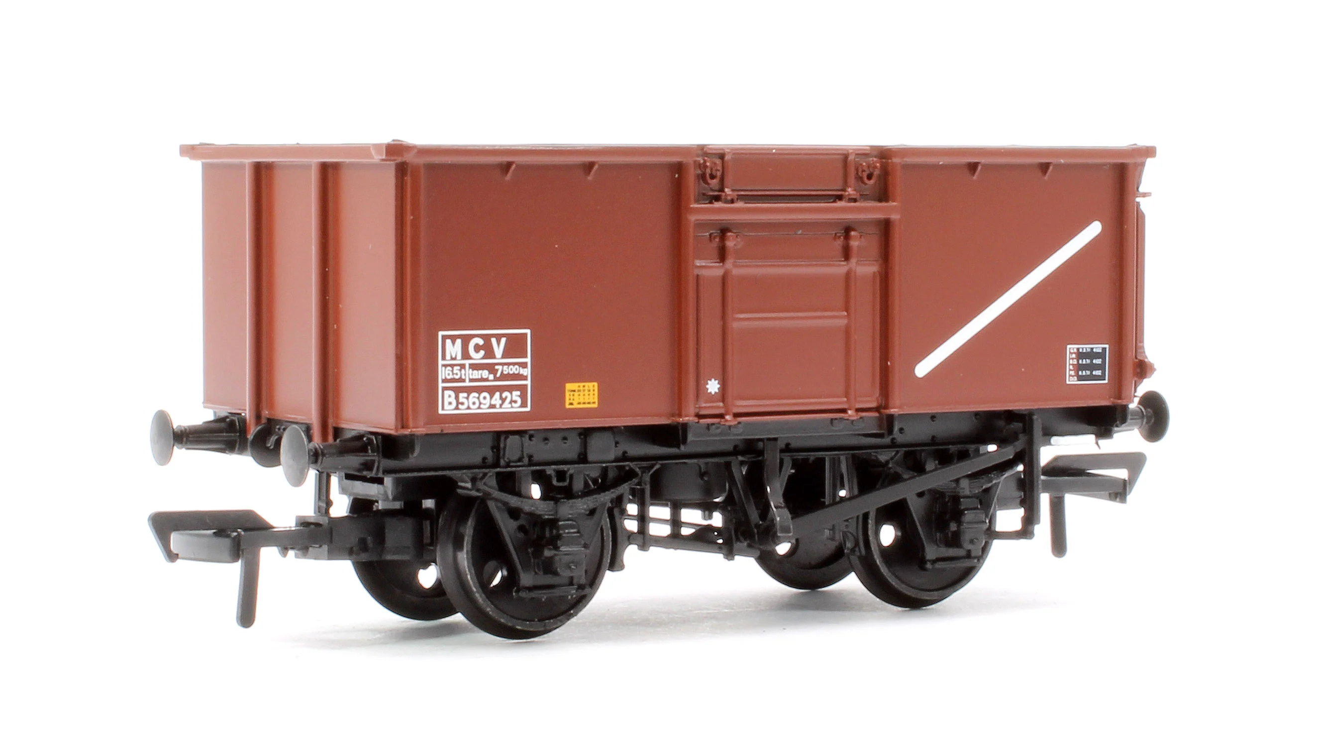 37-238A BR 16T Steel Mineral Top Flap Doors 3-Wagon Pack BR Bauxite (TOPS) - Image 3