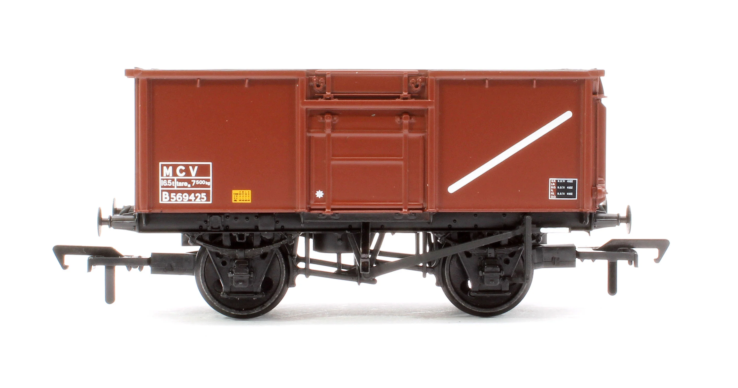 37-238A BR 16T Steel Mineral Top Flap Doors 3-Wagon Pack BR Bauxite (TOPS) - Image 4