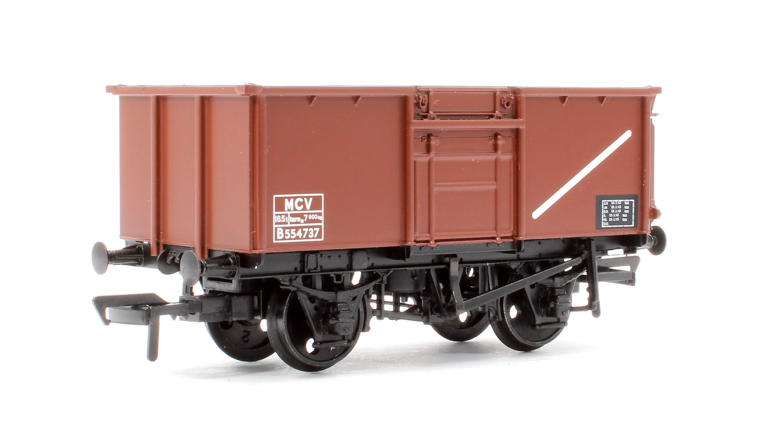 37-238A BR 16T Steel Mineral Top Flap Doors 3-Wagon Pack BR Bauxite (TOPS) - Image 5