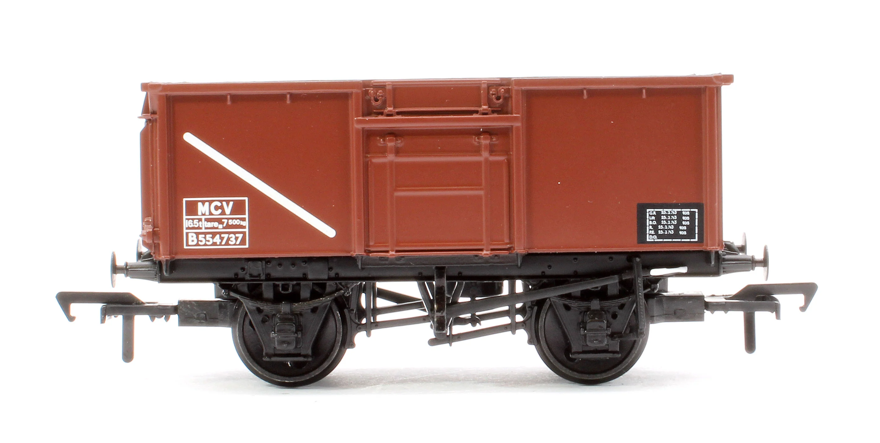 37-238A BR 16T Steel Mineral Top Flap Doors 3-Wagon Pack BR Bauxite (TOPS) - Image 6