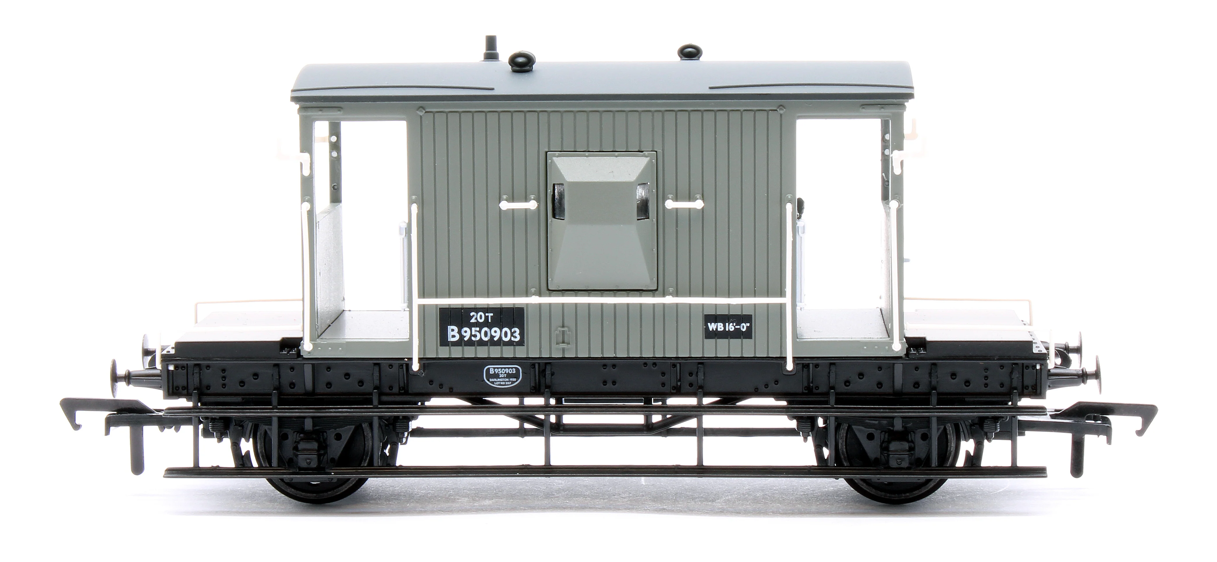 37-528E BR 20T Brake Van BR Grey (Early) B950903 - Image 3