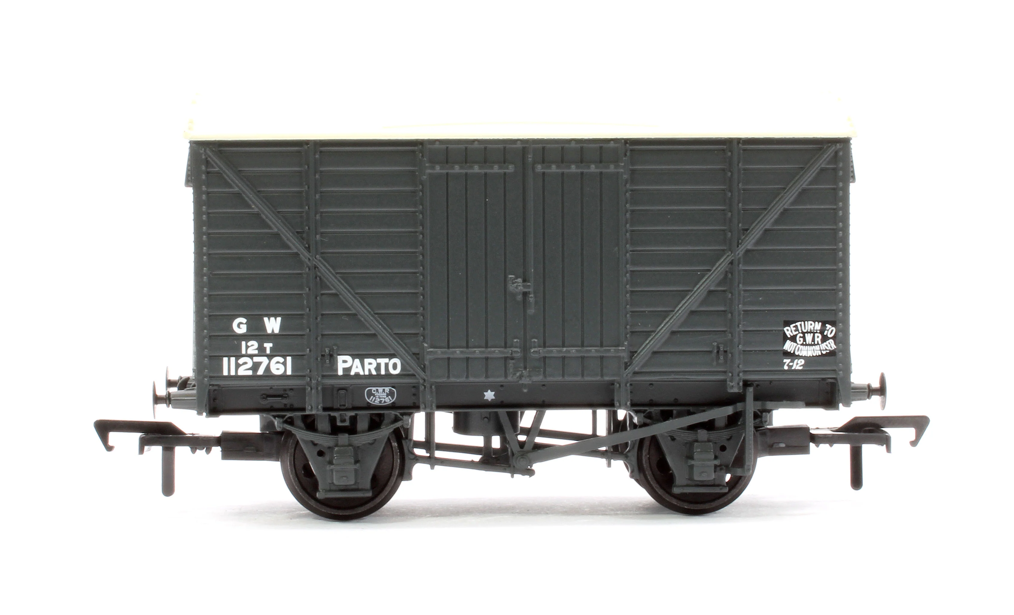 37-727A GWR 12T 'Parto' Ventilated Van GWR Grey 112761 - Image 2