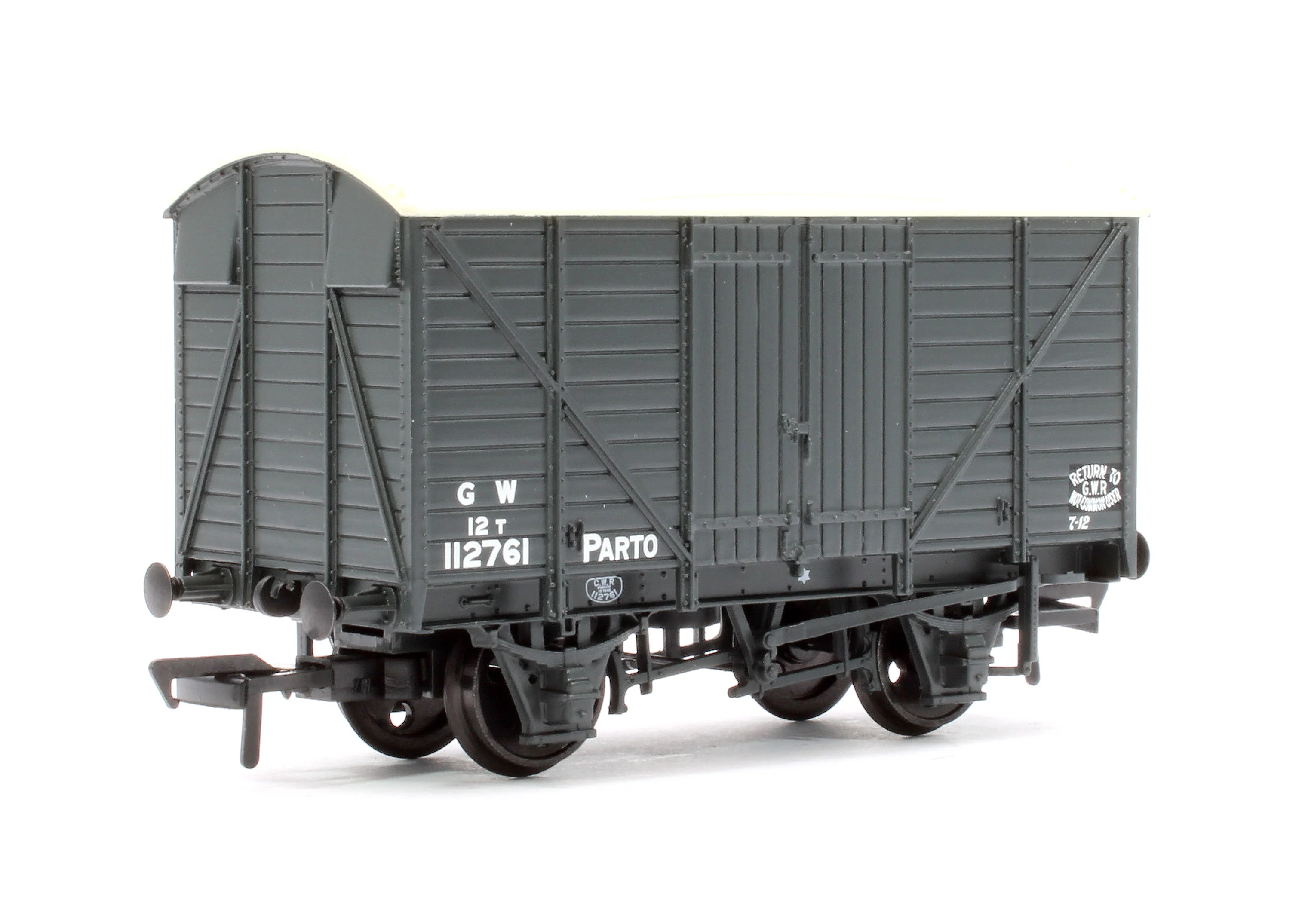 37-727A GWR 12T 'Parto' Ventilated Van GWR Grey 112761 - Image 3