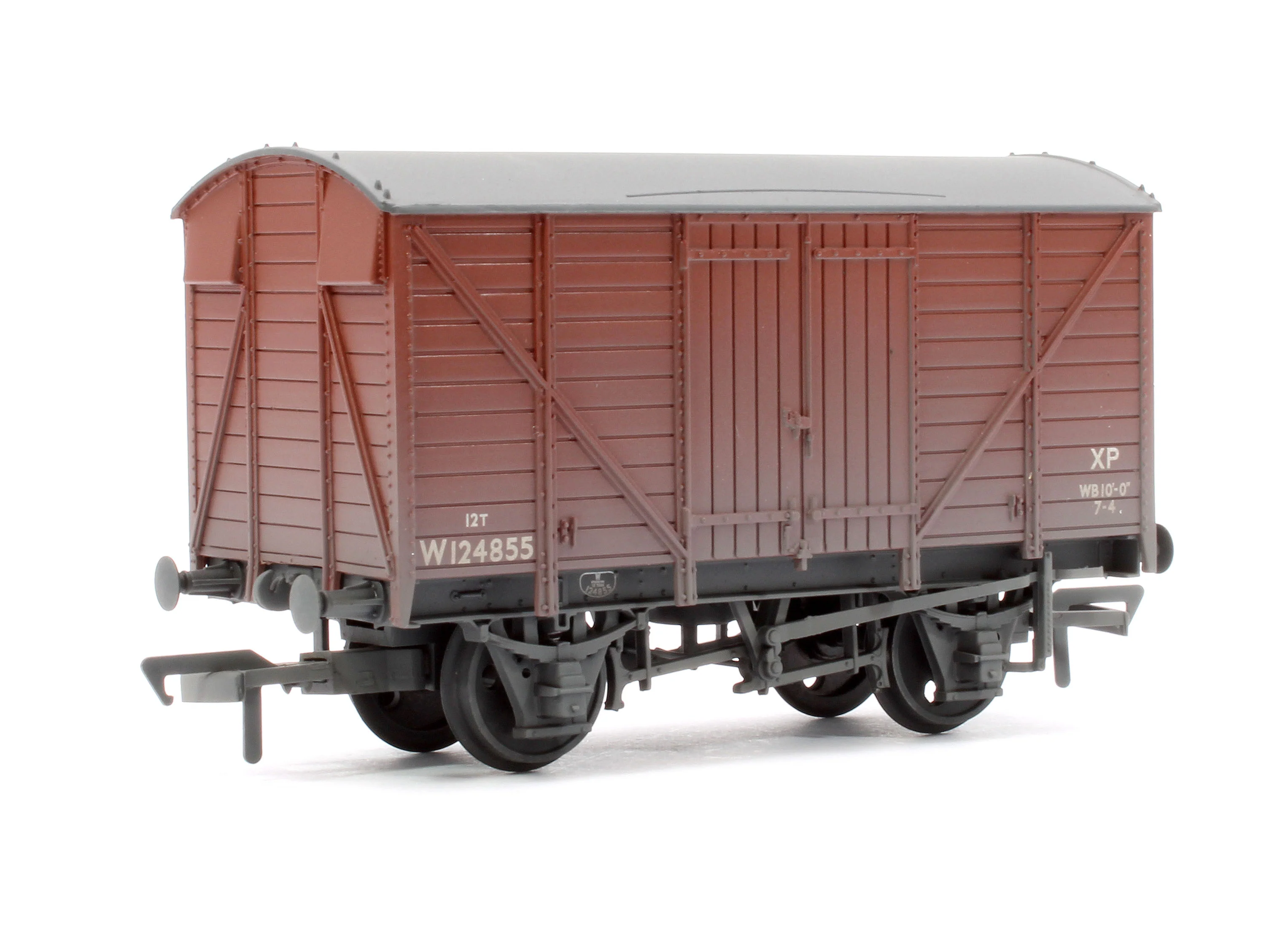 37-732A GWR 12T Ventilated Van BR Bauxite (Late) W124855 - Weathered - Image 3