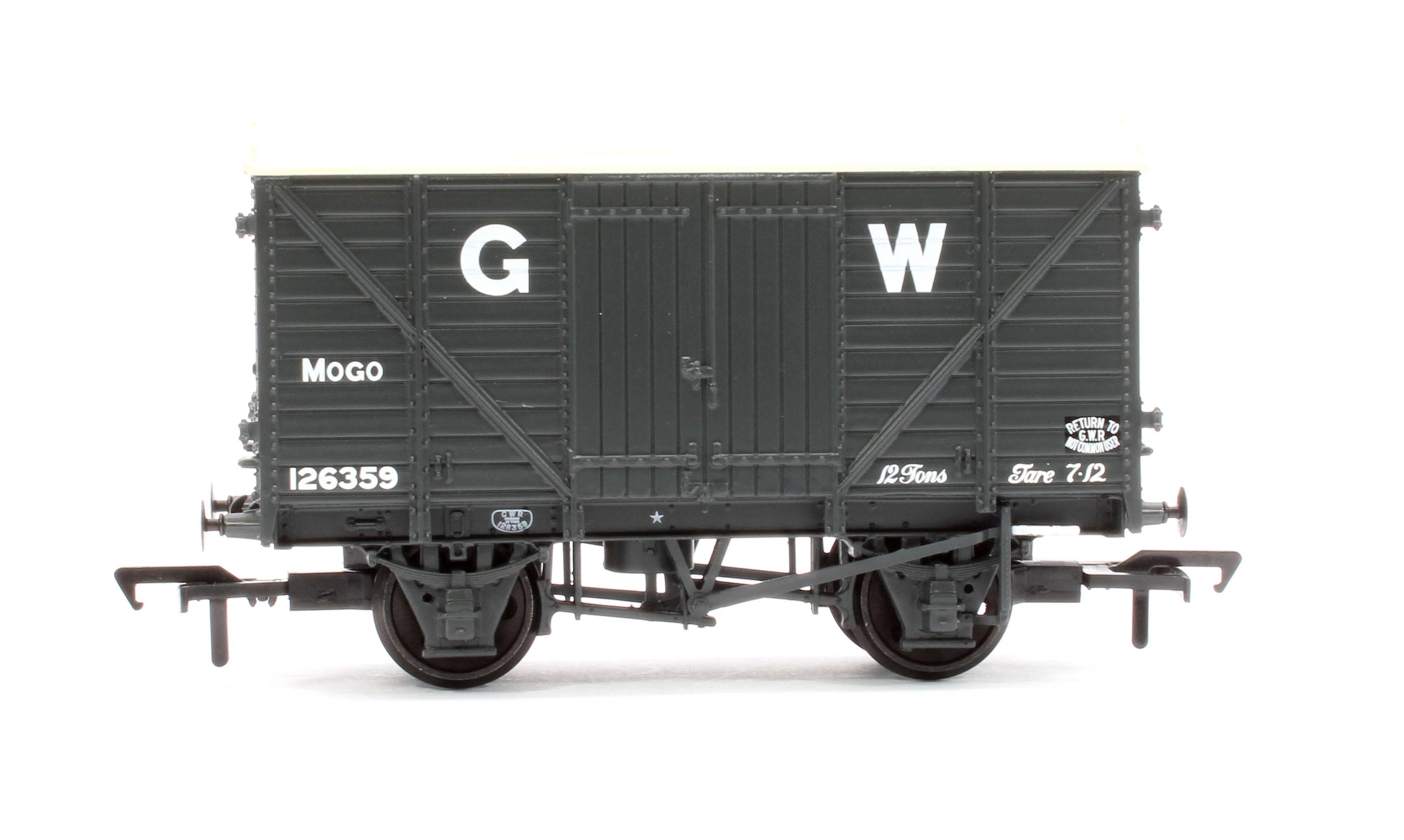 37-778E GWR 12T 'Mogo' Motor Car Van GWR Grey 126359 - Image 2
