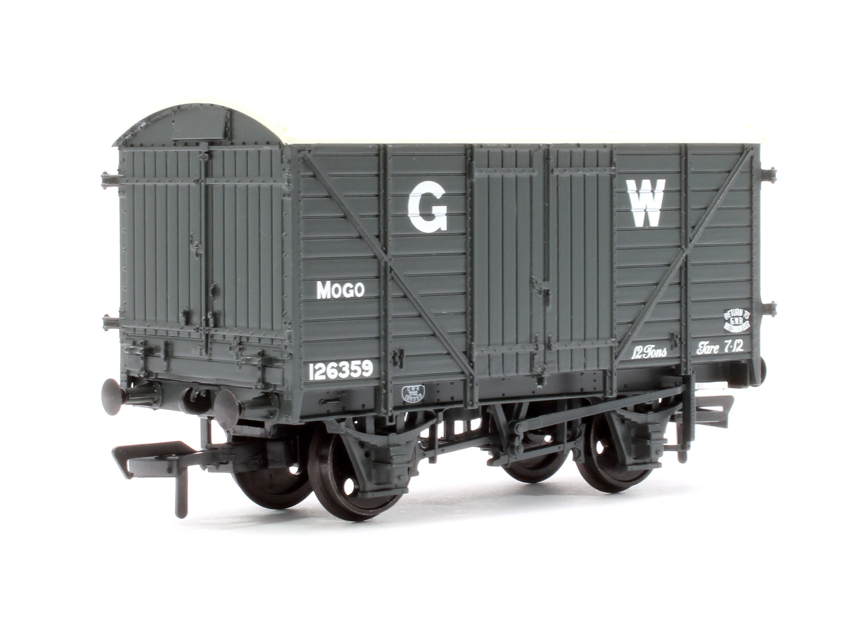 37-778E GWR 12T 'Mogo' Motor Car Van GWR Grey 126359 - Image 3