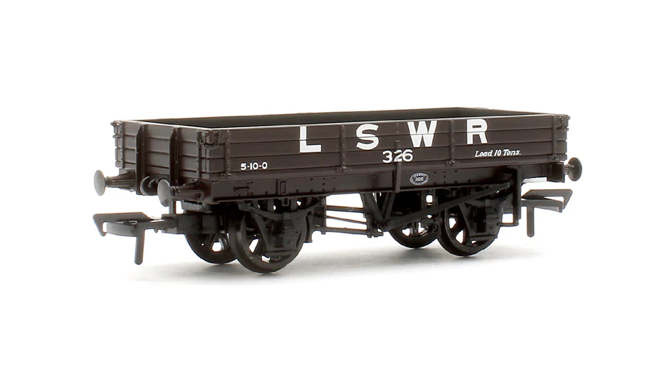 37-940 3 Plank Wagon LSWR Brown No.326