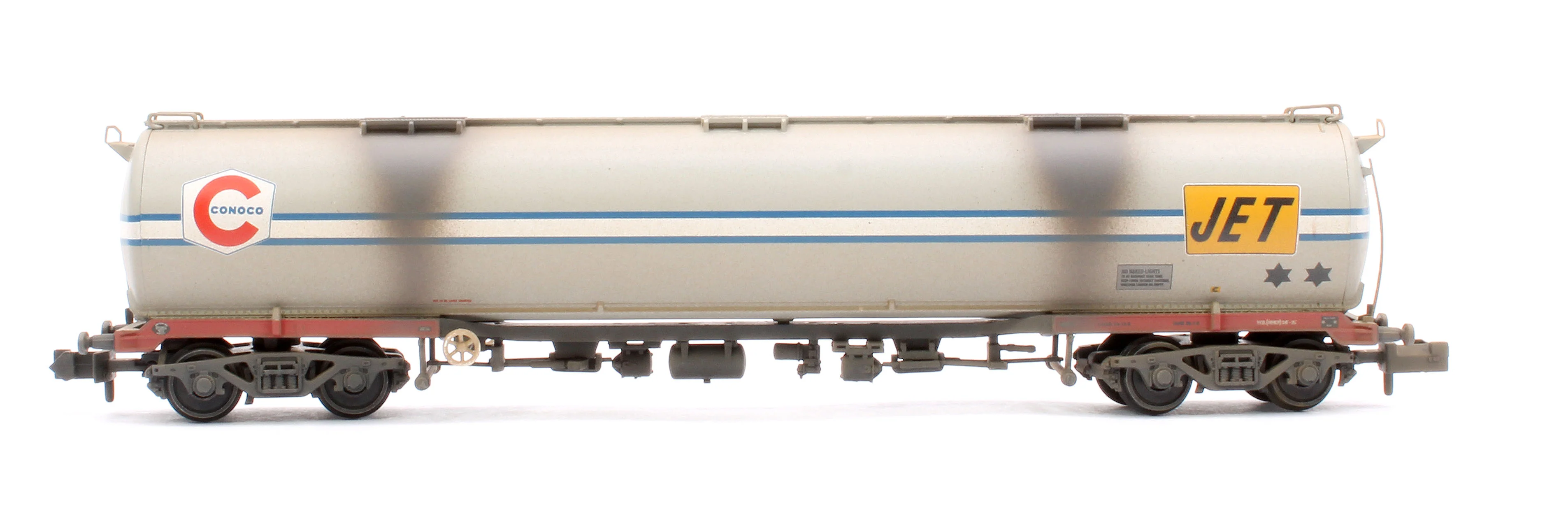 373-563A BR 102T TEA Bogie Tank Wagon 'Conoco/Jet' Grey No. 104 - Weathered - Image 2