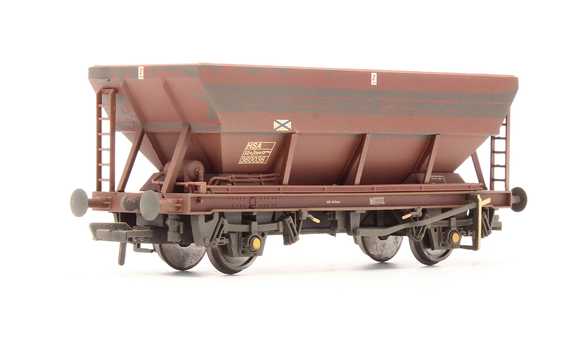 Pre-Owned 46 Tonne HSA Hopper Wagon BR Bauxite '360036' - Weathered