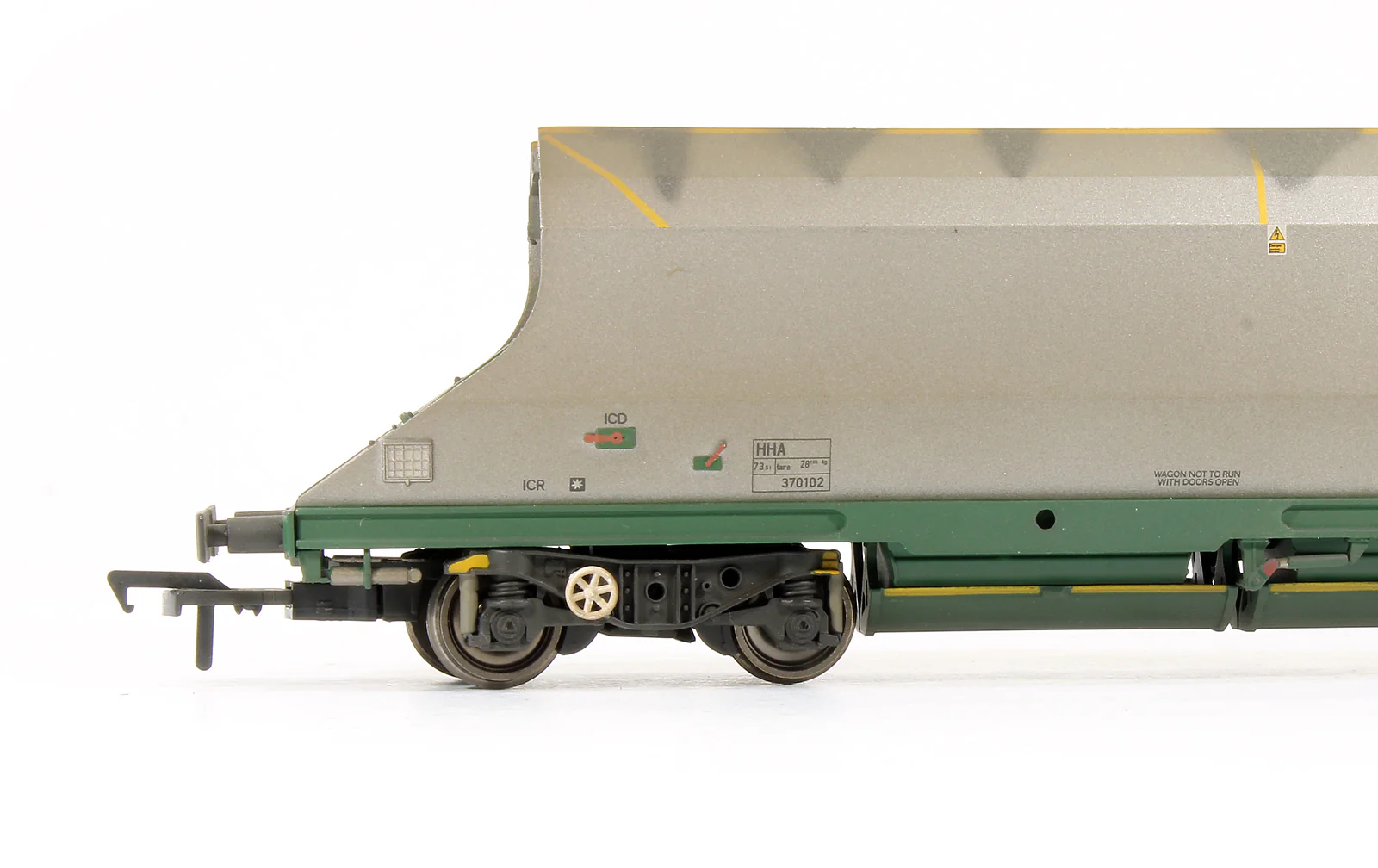 38-032A Pre-Owned HHA Bogie Hopper Wagon Freightliner Heavy Haul - Weathered - Image 3