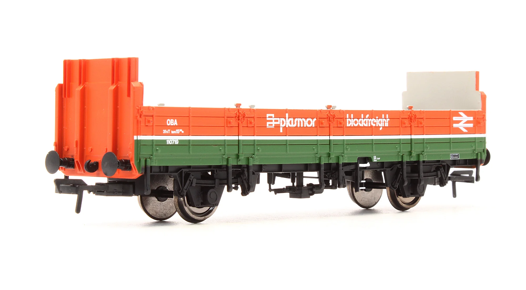 Pre-Owned 38-042A OBA Open Wagon BR Plasmor Blockfreight '110719'