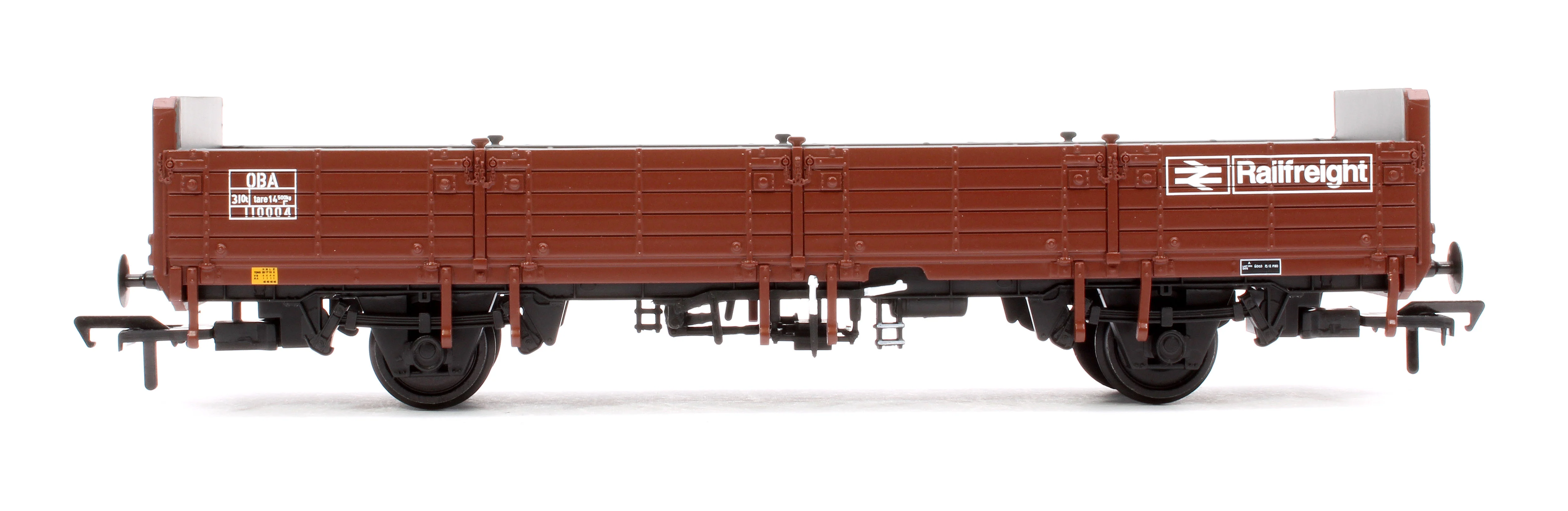 38-044A BR OBA Open Wagon Low Ends BR Freight Brown (Railfreight) No.110004 - Image 2