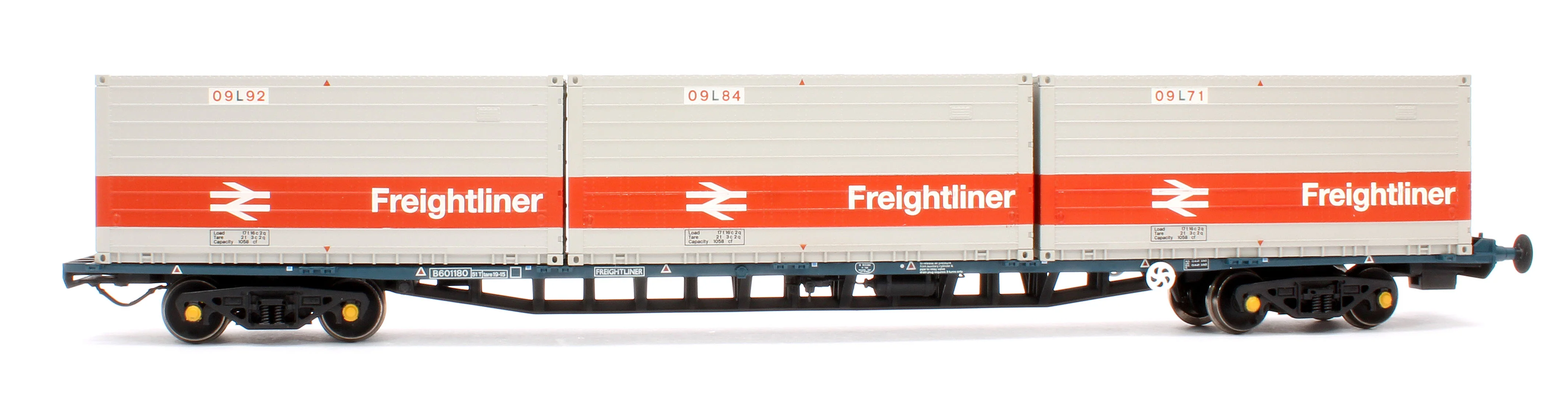 38-625A BR FGA Outer Flats 2-Pack BR Blue No.B601180 & B601202 & 5 x Type L/N Freightliner Containers - Image 3