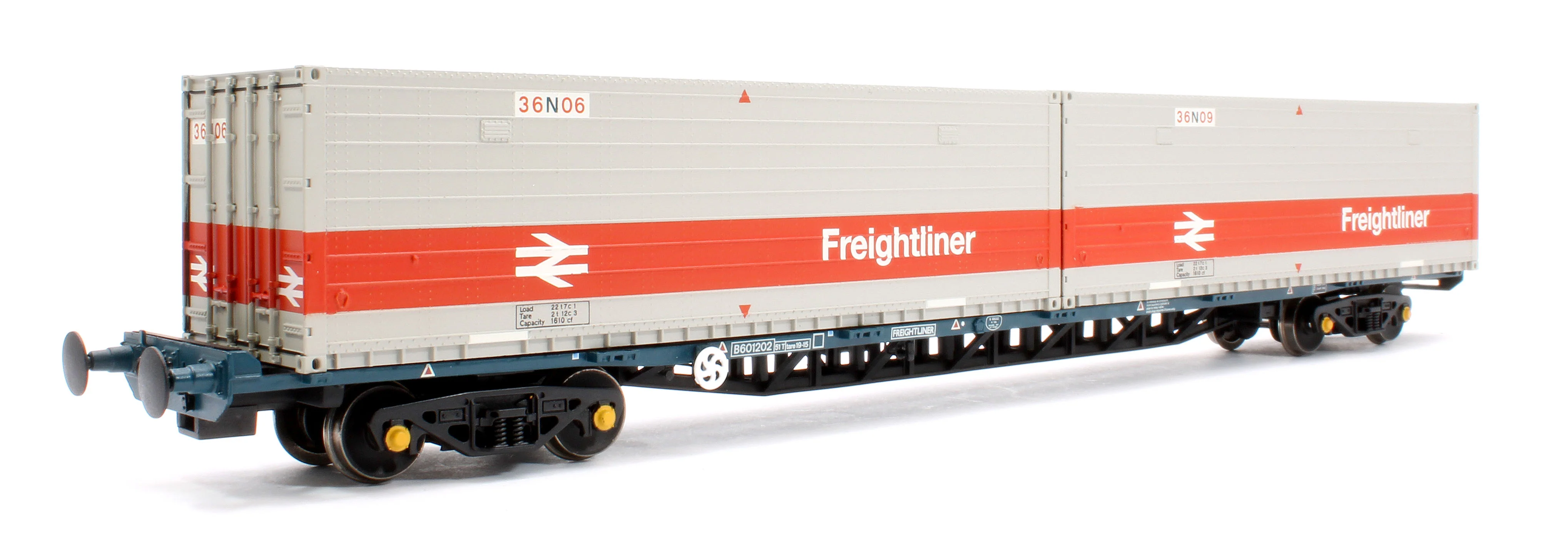 38-625A BR FGA Outer Flats 2-Pack BR Blue No.B601180 & B601202 & 5 x Type L/N Freightliner Containers - Image 5