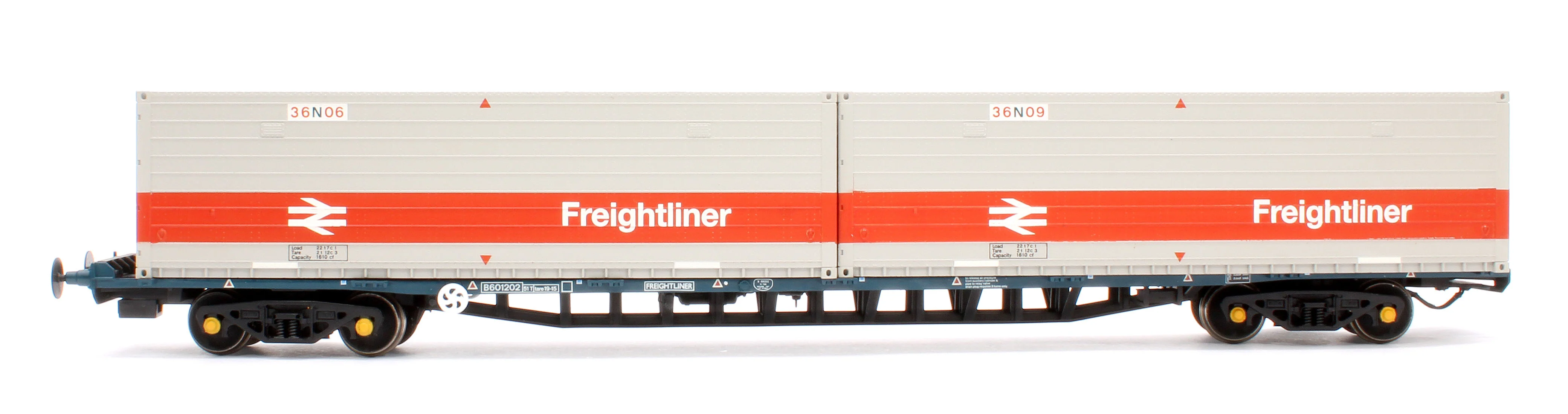 38-625A BR FGA Outer Flats 2-Pack BR Blue No.B601180 & B601202 & 5 x Type L/N Freightliner Containers - Image 6