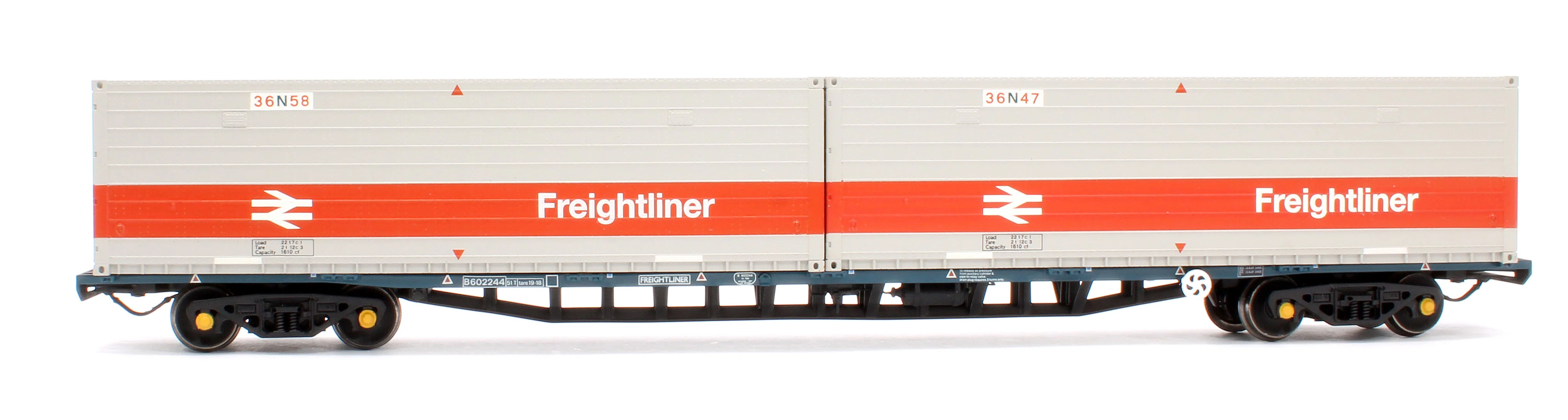 38-626C BR FFA Inner Flat BR Blue No.B602244 2 x Type N Freightliner Containers - Image 2