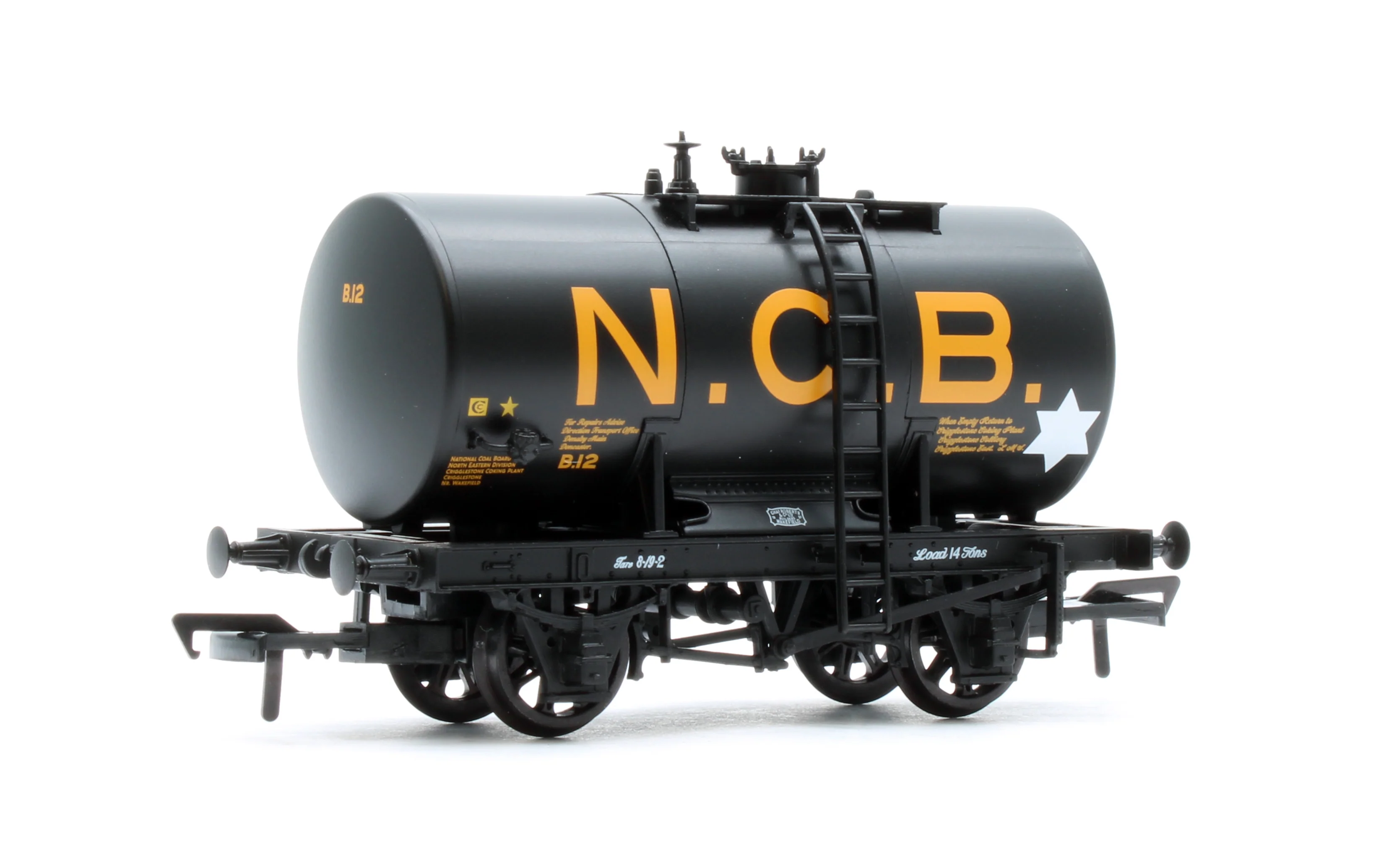 38-784 14T Anchor-Mounted Tank Wagon 'NCB' Black No.B.12 - Image 2