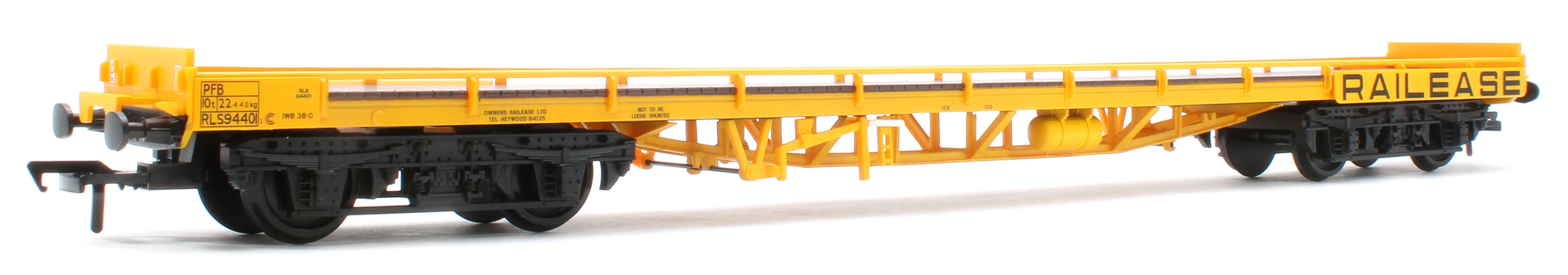 38-903 BR PFB Carflat Wagon Railease Yellow No.RLS94401 - Image 2