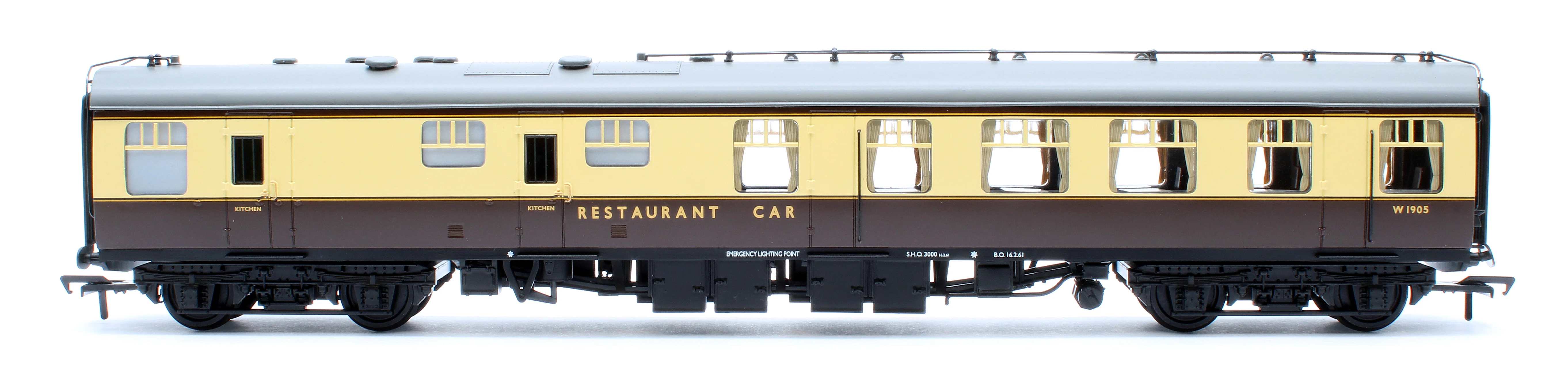 39-102C BR Mk1 RU Restaurant Unclassified BR (WR) Chocolate & Cream W1905 - Image 3