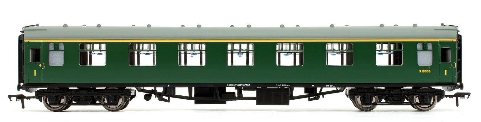 39-153D BR Mk1 FK First Corridor (SR) Green Passenger Coach S13006 - Image 3