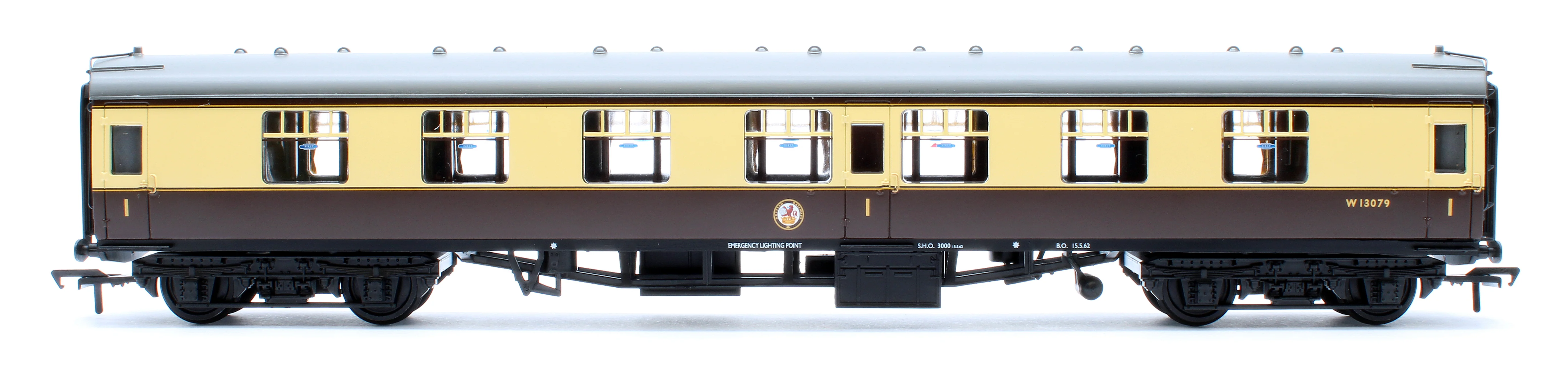 39-154D BR Mk1 FK First Corridor BR (WR) Chocolate & Cream W13079 - Image 3
