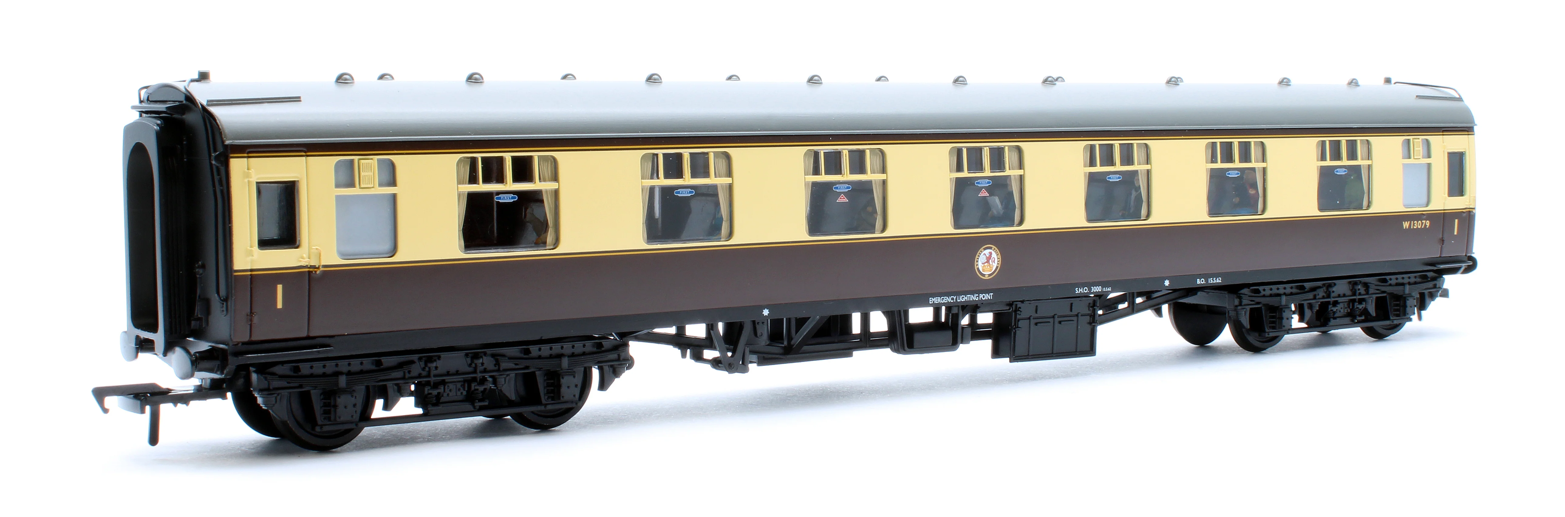 39-154DPF BR Mk1 FK First Corridor BR (WR) Chocolate & Cream W13079 - Fitted Passengers - Image 2