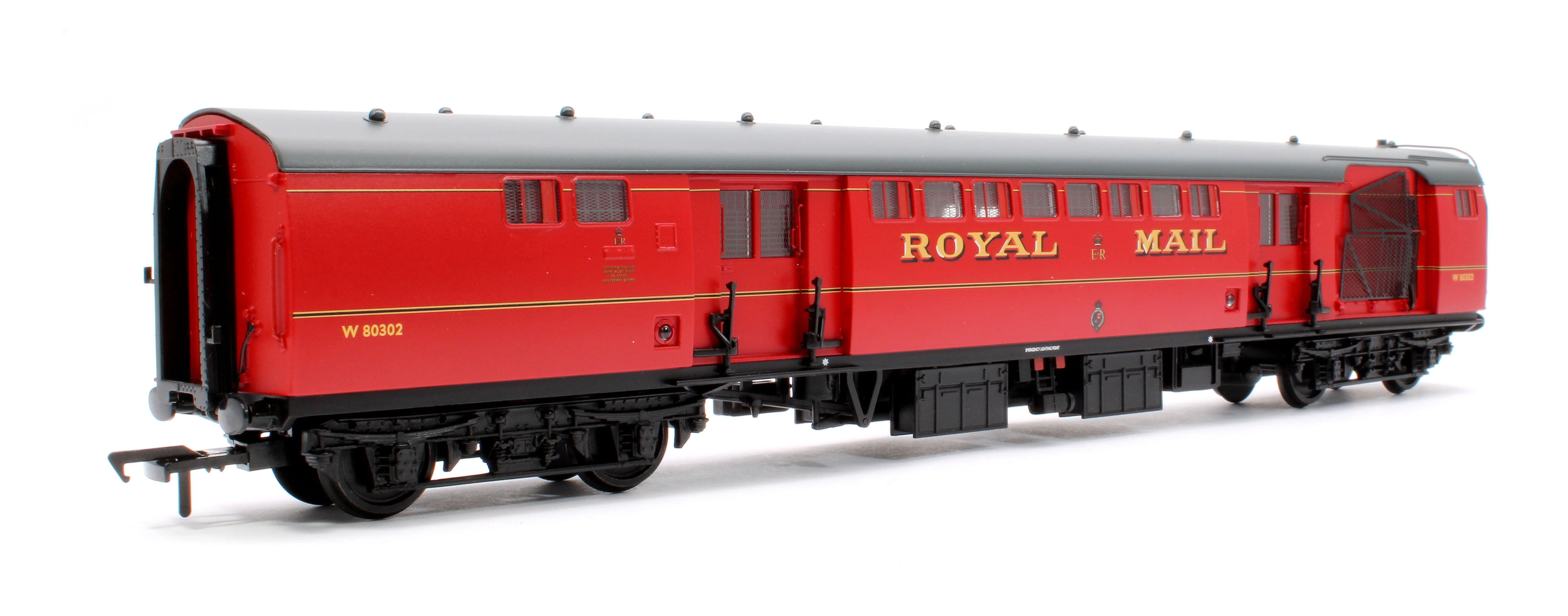 39-421D BR Mk1 POS Post Office Sorting Van Post Office Red (with Net) No. W80302 - Image 3