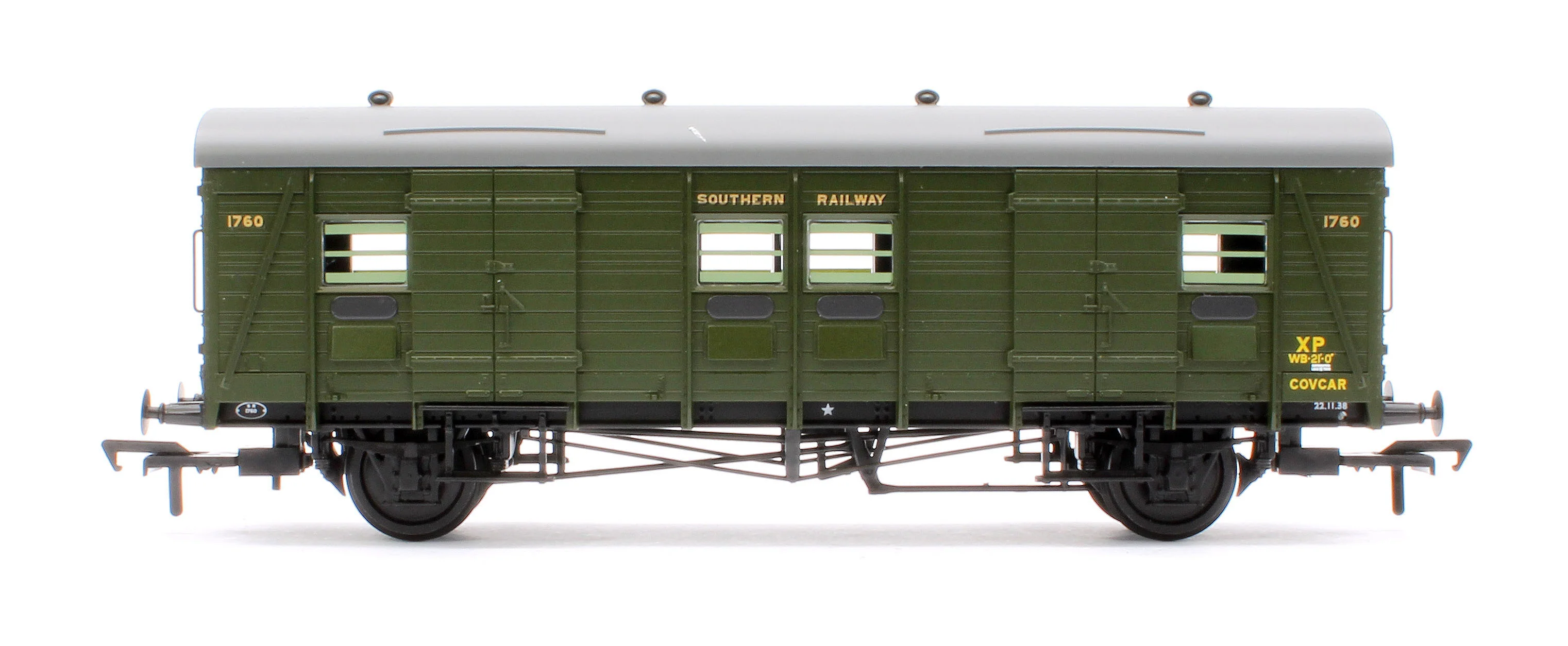 39-531A SR CCT 'Covcar' Covered Carriage Truck SR Maunsell Green 1760 - Image 2