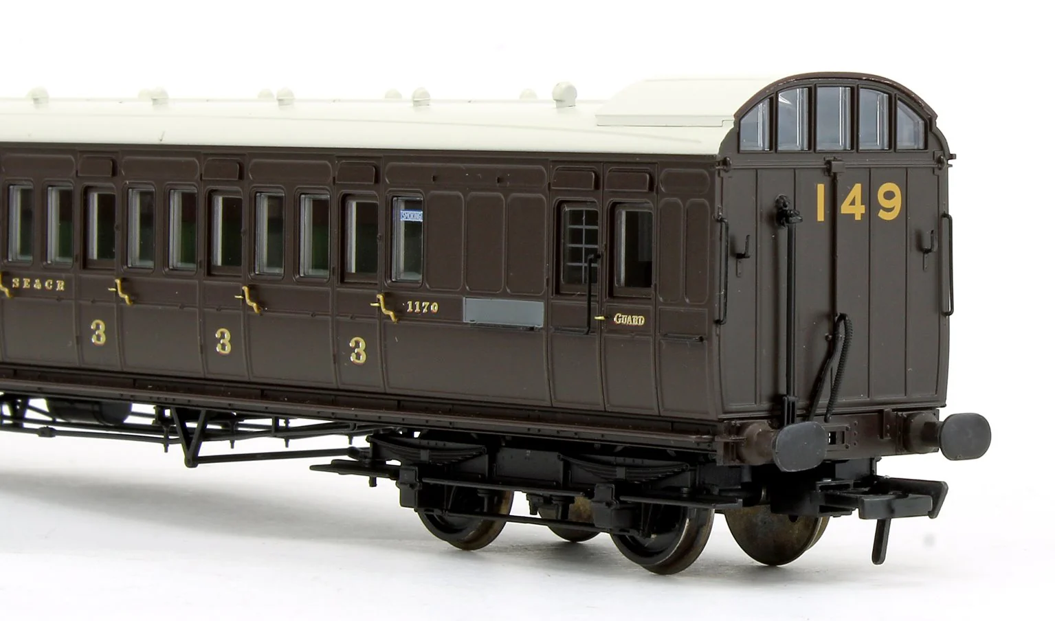 39-624 SE&CR 60ft Birdcage Brake Third SE&CR Wellington Brown 1170 - Image 4