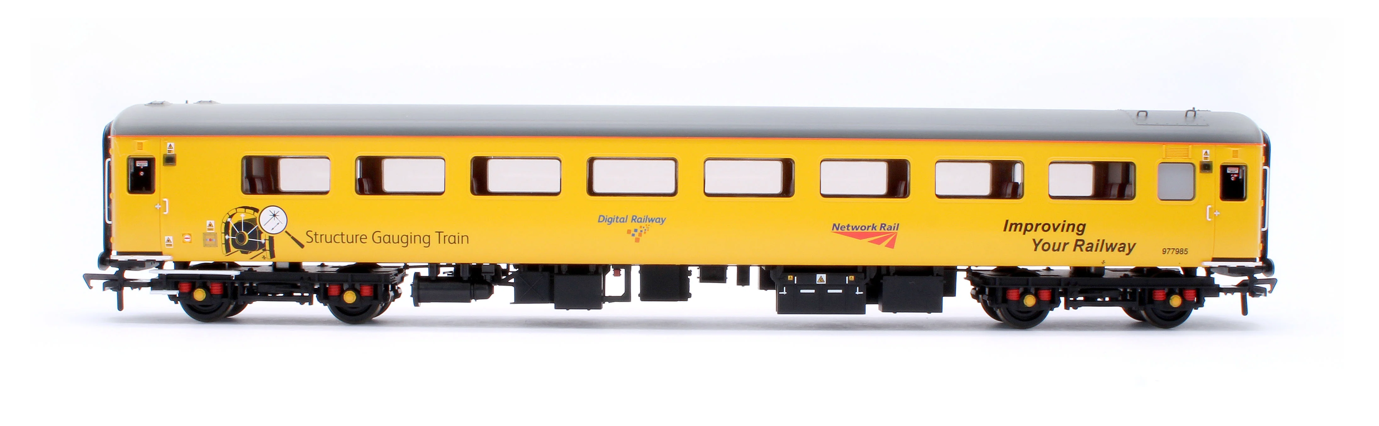 39-682 BR Mk2F ex-TSO Structure Gauging Train Coach Network Rail Yellow No.977985 - Image 2