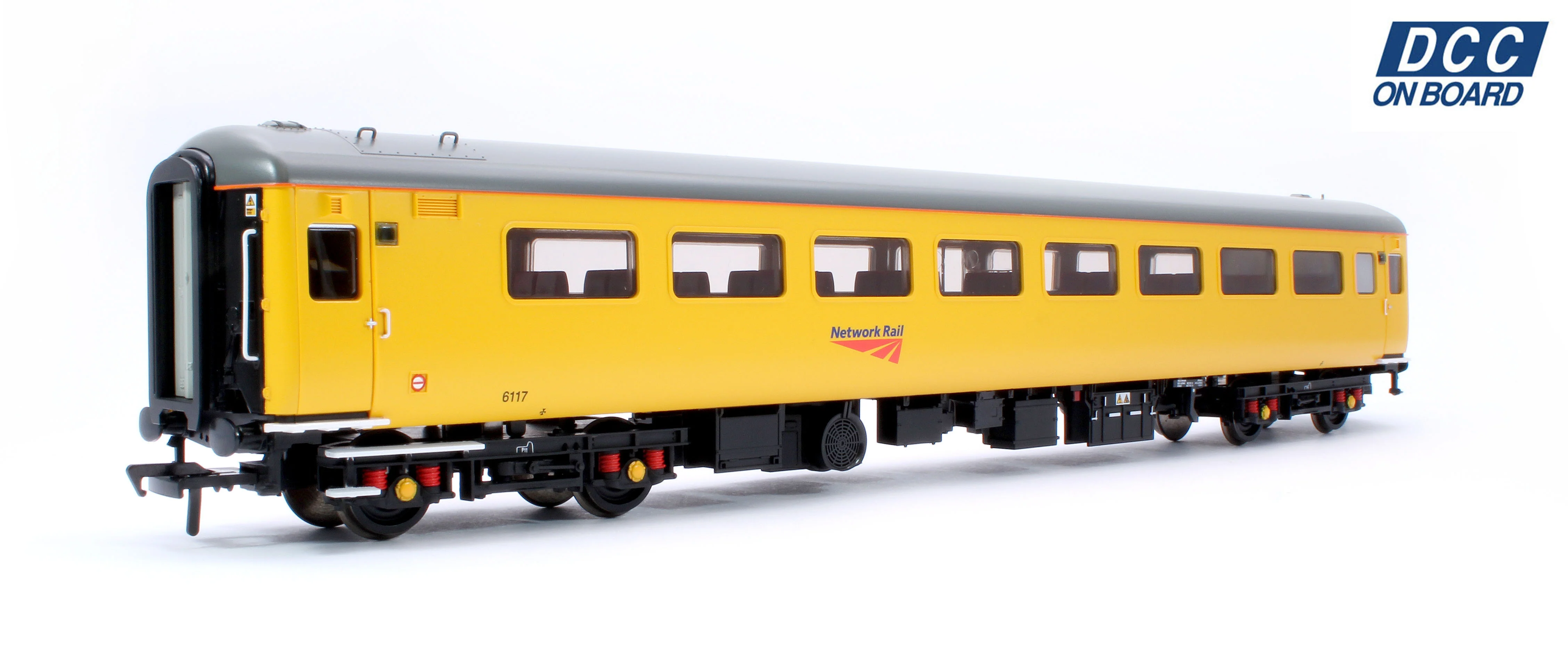 39-682ADC BR Mk2F ex-TSO Staff Coach Network Rail Yellow No.6117 - DCC Fitted