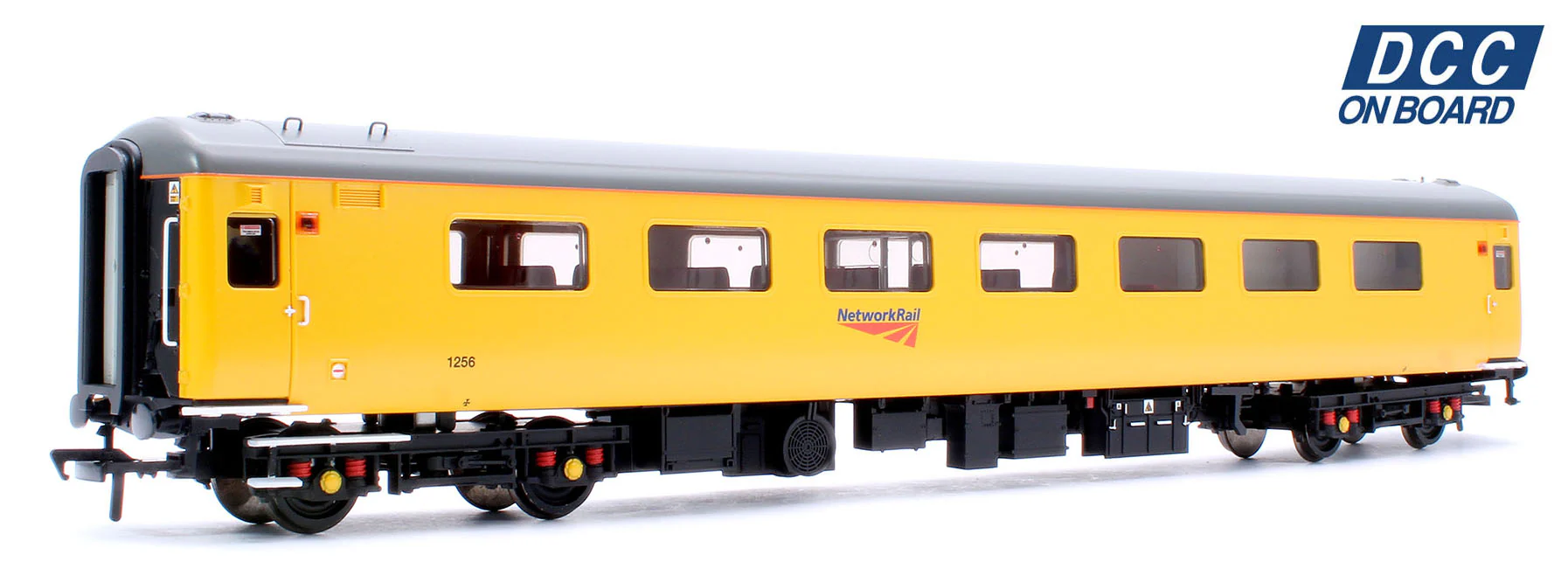 39-689DC BR Mk2F ex-RFB Staff Coach Network Rail Yellow No.1256 - DCC Fitted