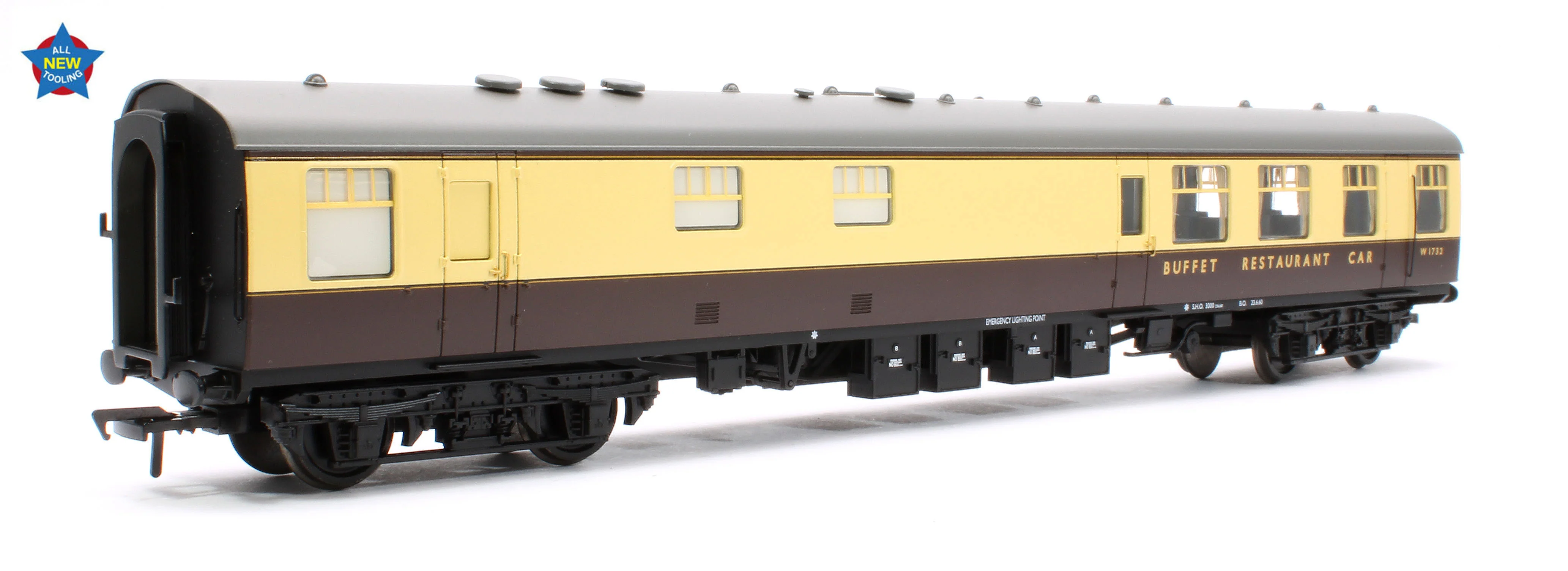 39-851 BR MK1 RB Restaurant Buffet BR Chocolate & Cream No. W1732