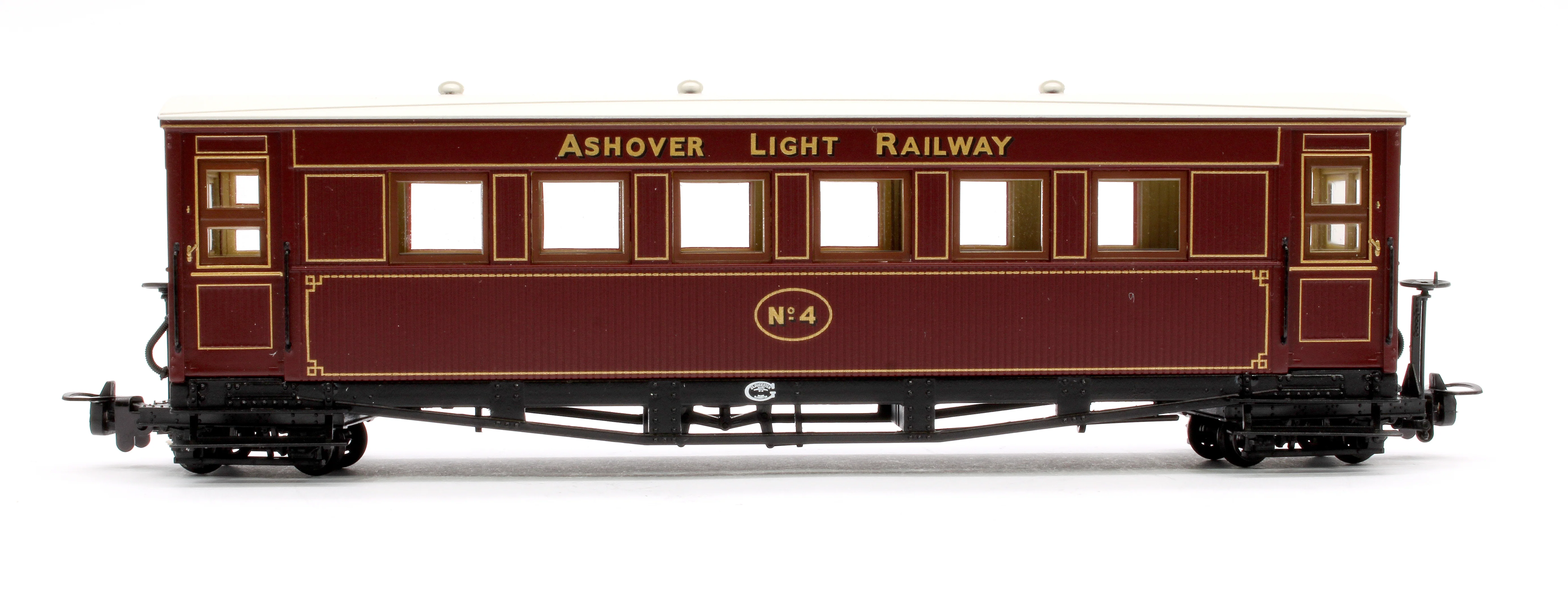 394-025A Gloucester Bogie Coach Ashover L.R. Crimson No.4 - Image 2