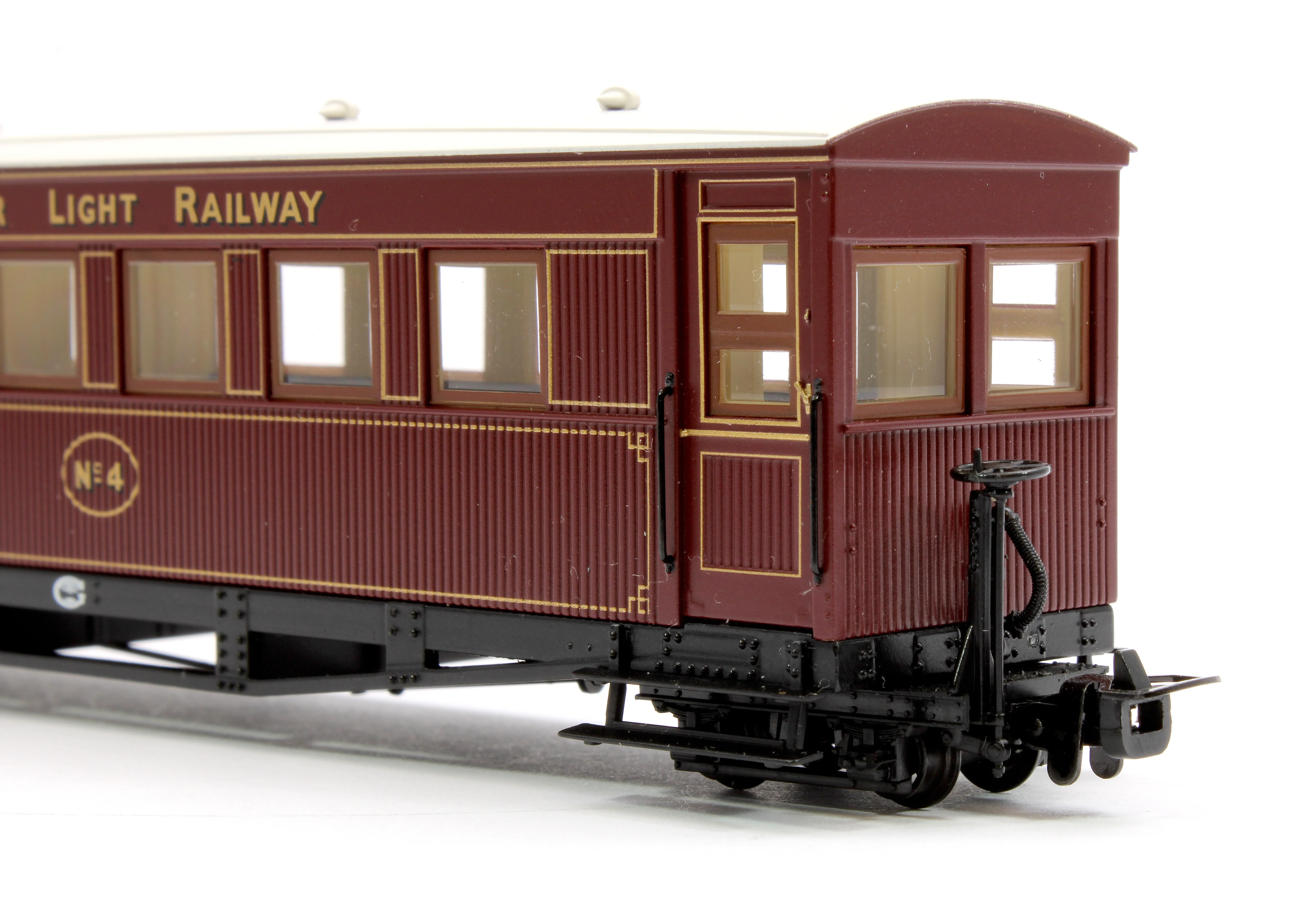 394-025A Gloucester Bogie Coach Ashover L.R. Crimson No.4 - Image 4