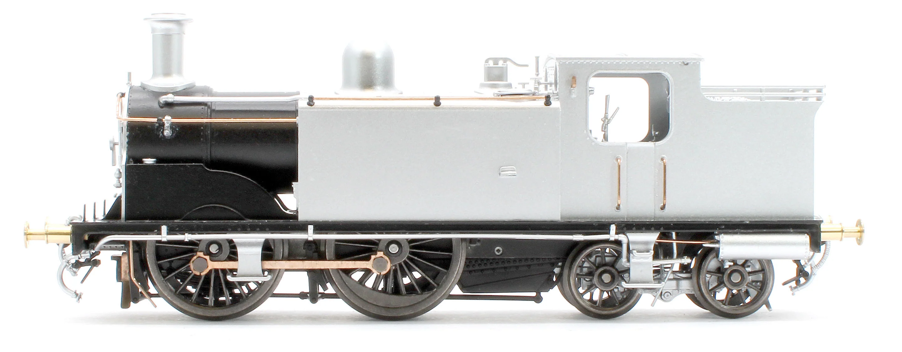50-174ZSF Class 439 Caledonian 0-4-4T 15216 LMS Lined Black Steam Locomotive - DCC Sound - Image 2