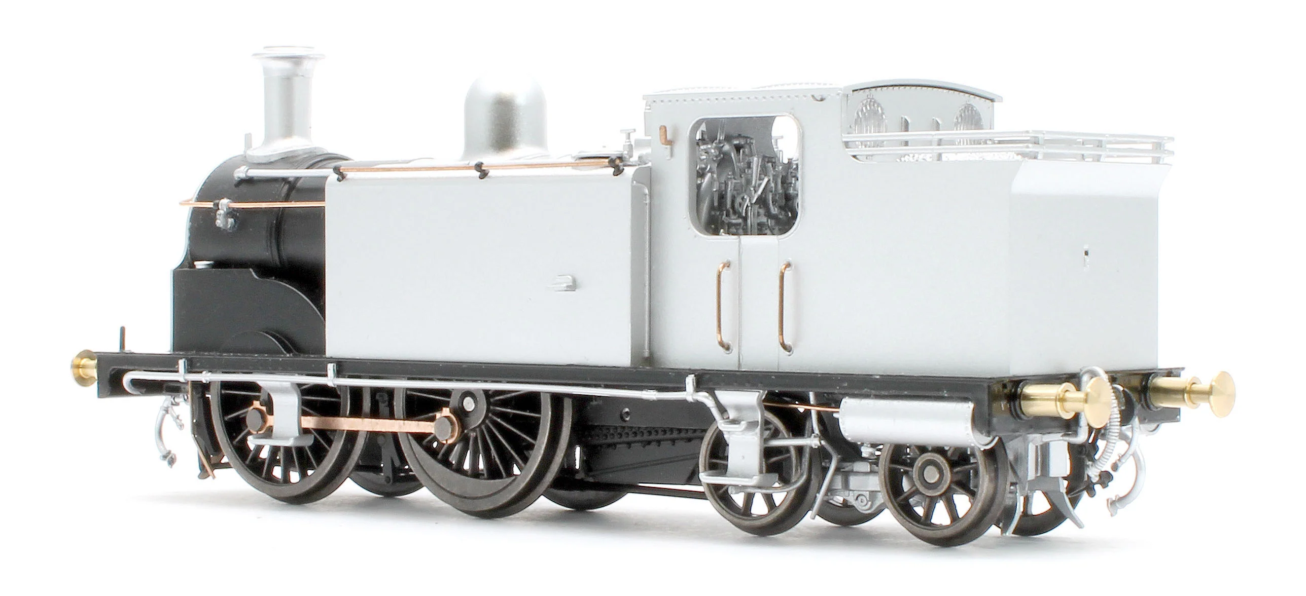 50-174ZSF Class 439 Caledonian 0-4-4T 15216 LMS Lined Black Steam Locomotive - DCC Sound - Image 3