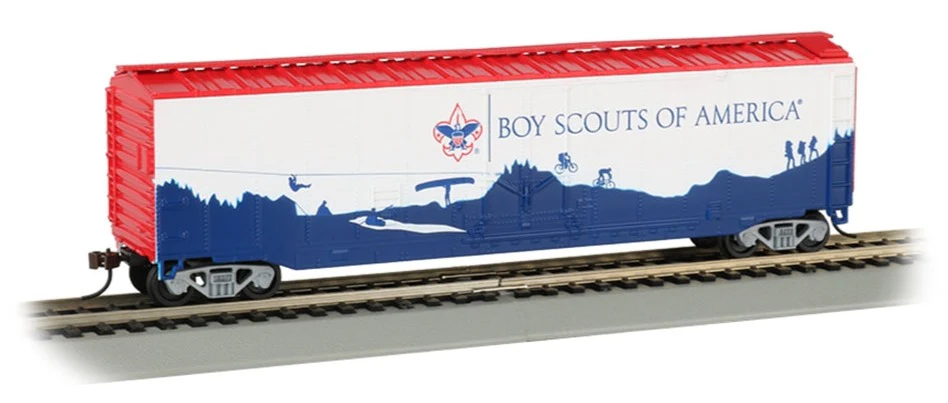 18013 50' Plug-Door Box Car - Boy Scouts Of America - Adventure Landscape
