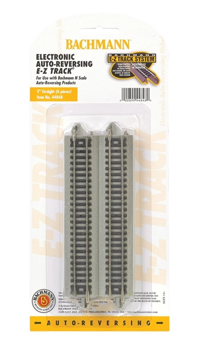 44848 Nickel Silver Auto-Reversing 5" Track (6/Card)