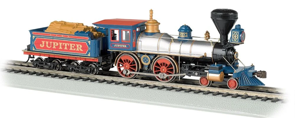 51003 4-4-0 American - Central Pacific #60 'Jupiter' Steam Locomotive with Wood Load