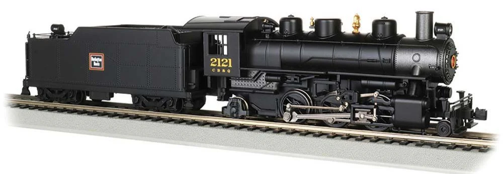 51508 Prairie 2-6-2 w/Smoke & Tender - Cb & Q #2121 Steam Locomotive