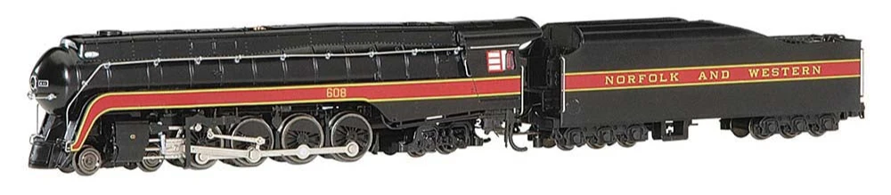 53252 N&W 4-8-4 Class J - N&W #608 Steam Locomotive - DCC Sound