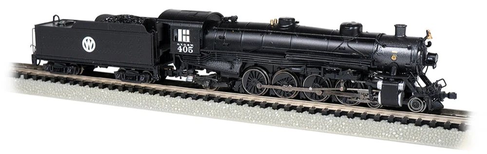 53455 4-8-2 Light Mountain - New York, Ontario & Western #405 Steam Locomotive - DCC Sound