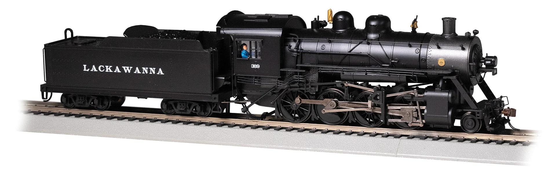 57908 Baldwin 2-8-0 - Lackawanna #369 Steam Locomotive - DCC Sound