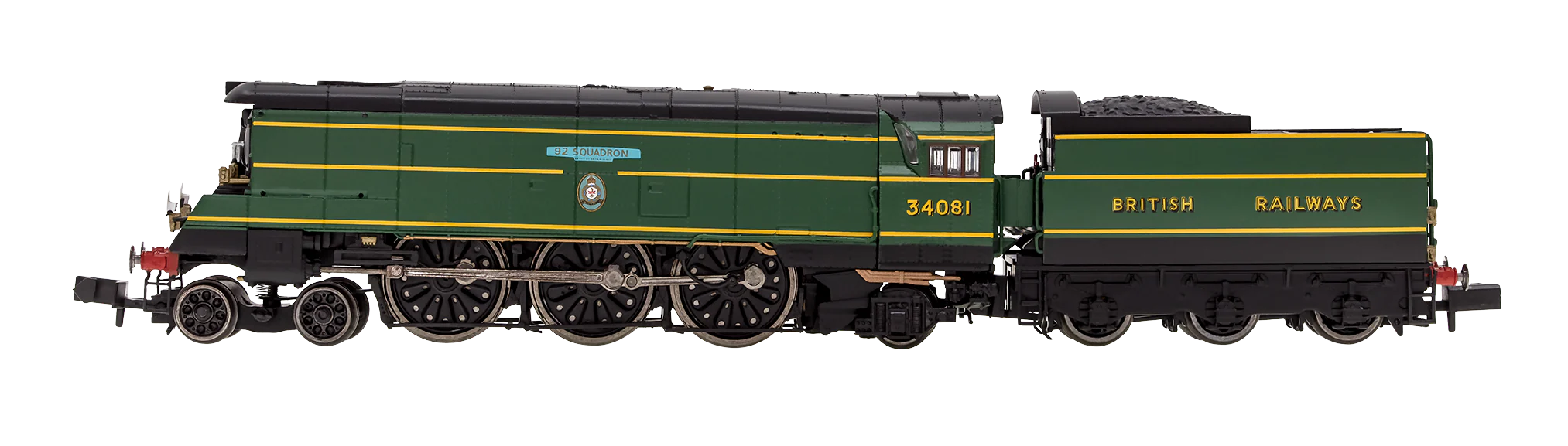2S-034-008D Battle of Britain ‘92 Squadron’ 34081 SR Malachite Green “British Railways” - DCC Fitted - Image 4