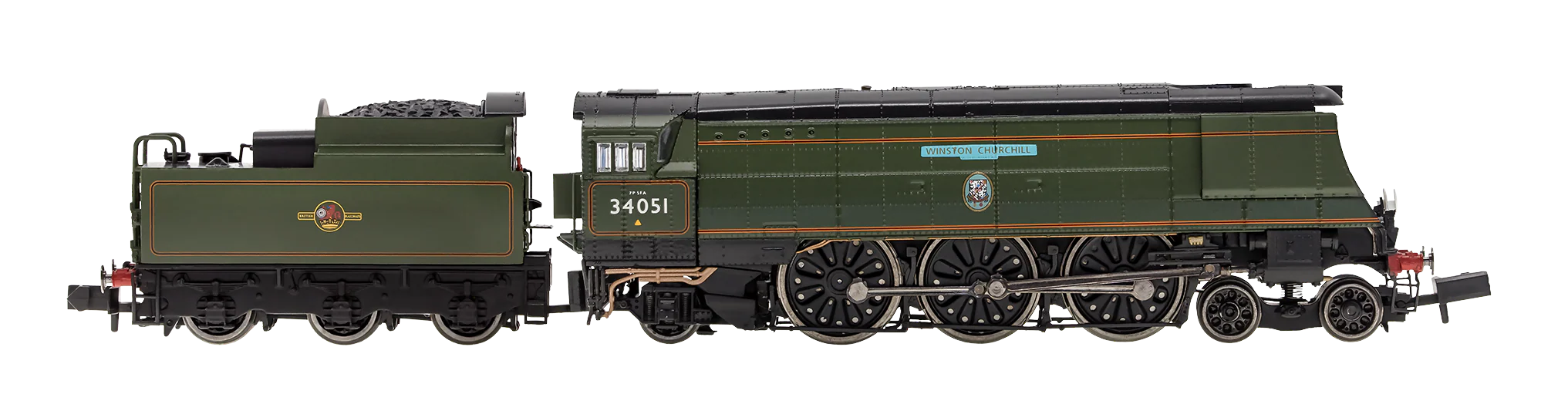 2S-034-007D Battle of Britain ‘Winston Churchill’ 34051 BR Green Late Crest - DCC Fitted - Image 2