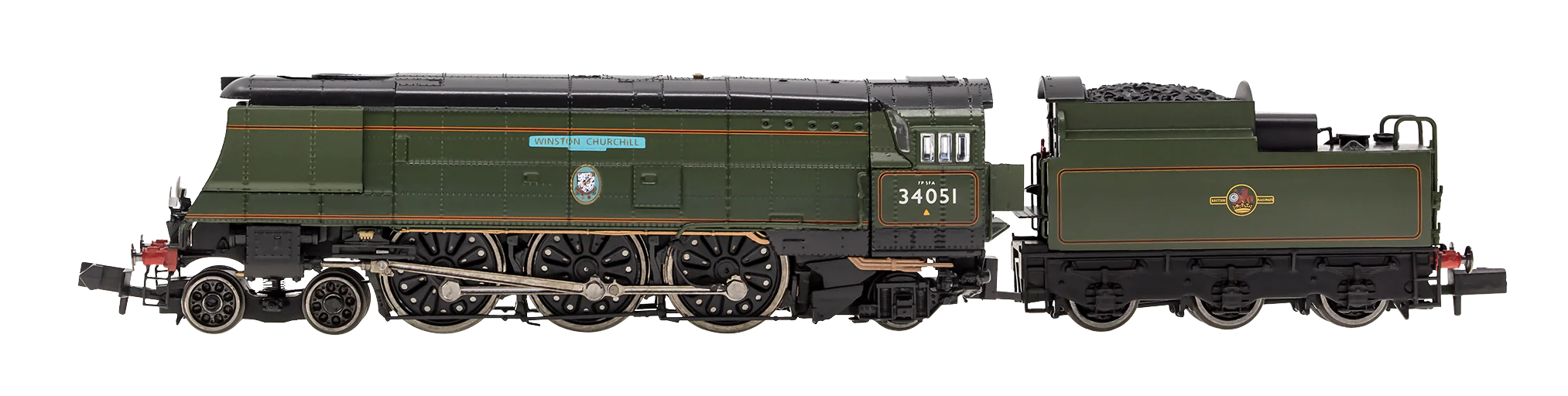 2S-034-007S Battle of Britain ‘Winston Churchill’ 34051 BR Green Late Crest - DCC Sound Fitted - Image 4