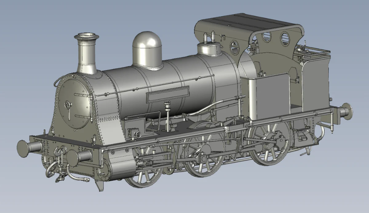 KRM-BEL-OO-F-BLACK Bellerophon' 0-6-0WT Black Steam Tank Locomotive - DCC Fitted - Image 3