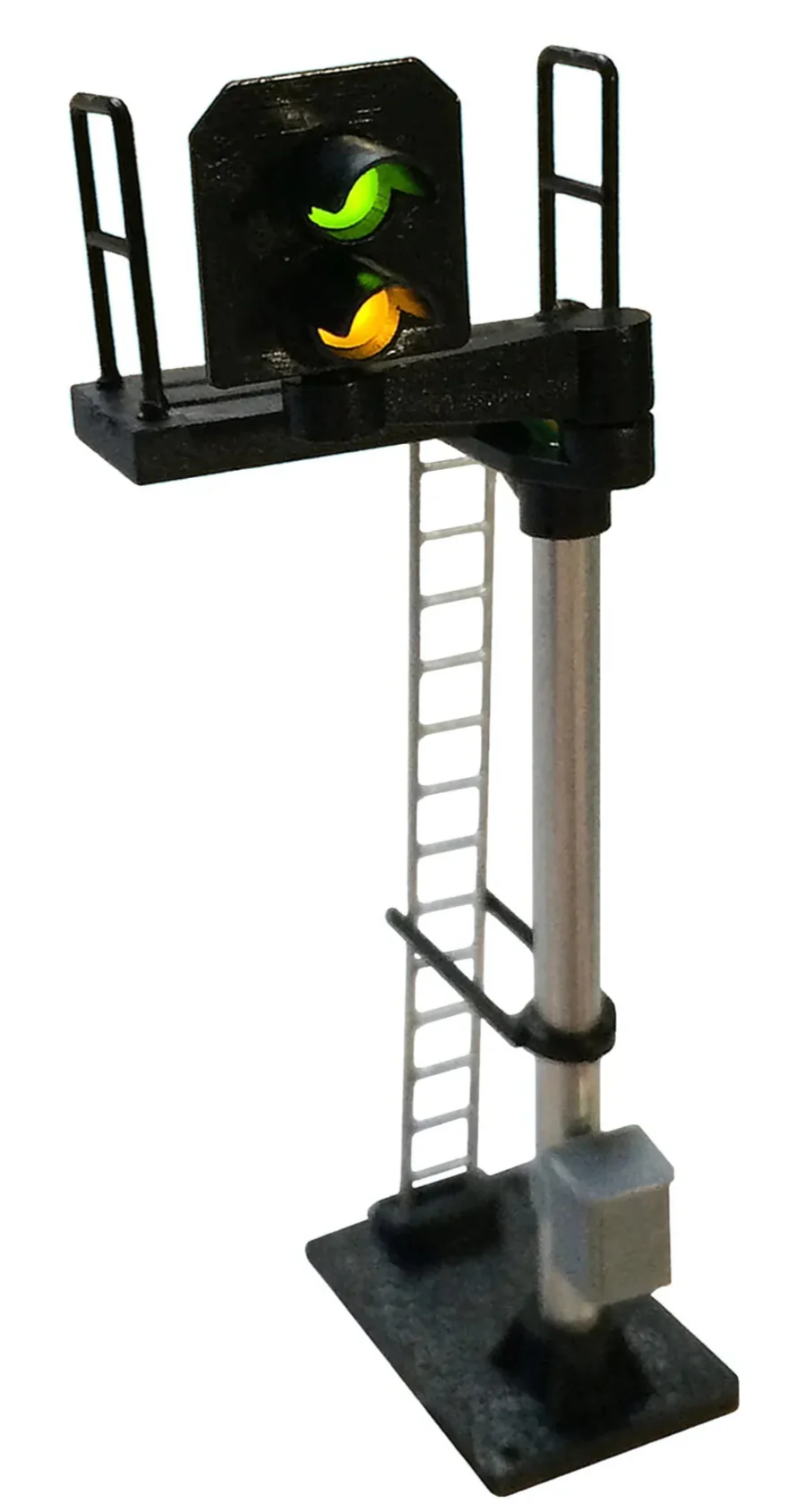 B225L 2 Aspect Distant (Y/G) Standard Left Offset (type 2) Signal